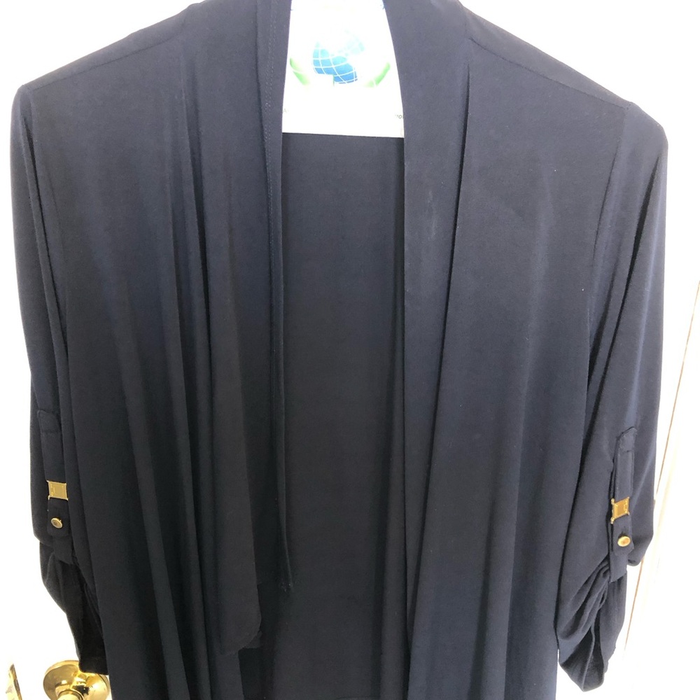 Premise Studio Black Open Front Cardigan